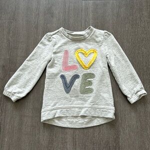 Carter’s Simple Joys Sweater with Love stitching